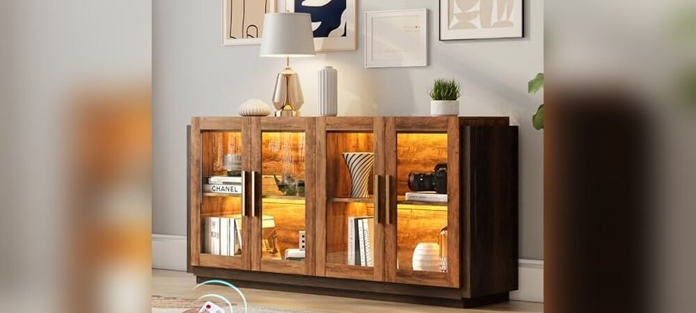 Best Buffet Cabinet With Glass Doors