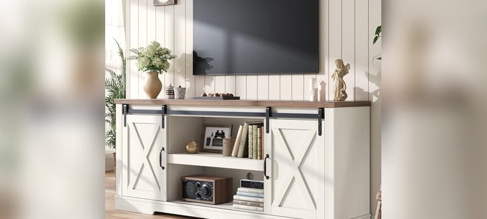 Best Farmhouse Entertainment Center for 75 Inch Tv