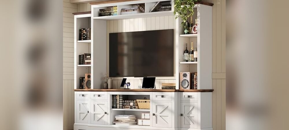Best Farmhouse Entertainment Center for Big Tvs