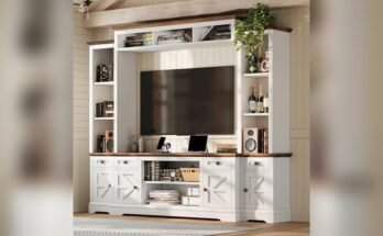 Best Farmhouse Entertainment Center for Big Tvs