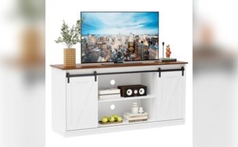 Best Farmhouse Entertainment Center With Barn Doors