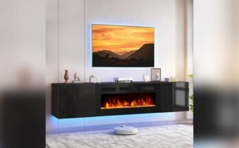 Best Fireplace Tv Stand With Adjustable Shelves