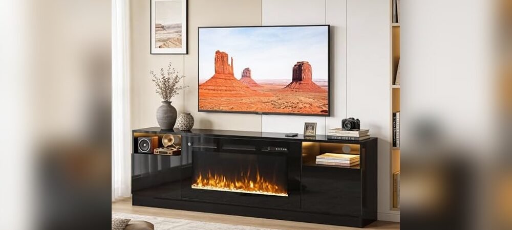 Best Fireplace Tv Stand With Cabinets