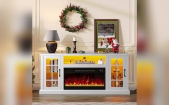 Best Fireplace Tv Stand With Led Lights